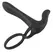 Black Velvets Couples Intimacy Vibrator Dual Ring Waterproof Black