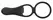 Black Velvets Couples Intimacy Vibrator Dual Ring Waterproof Black
