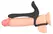 Black Velvets Couples Intimacy Vibrator Dual Ring Waterproof Black