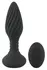 ANOS Remote Control Spiral Intimate Plug with Rotating Beads 15.1cm Black