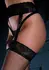 Leg Avenue Fishnet Garterbelt Stockings Floral Lace Black One Size