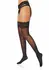 Satin Touch Garterbelt Stockings 20 Denier Lace Finish Black