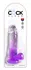 King Cock Clear 7 Inch Intimate Model with Dual Density, Purple