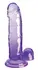 King Cock Clear 7 Inch Intimate Model with Dual Density, Purple