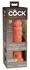 King Cock Elite KCE 8 Dual Density Silicone Model Tan 22 cm