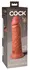 King Cock Elite KCE 8 Dual Density Silicone Model Tan 22 cm