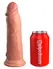 King Cock Elite двуслойно анатомично дилдо, светло, силиконово, 22 см