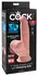 King Cock Plus 7” 3D Fanta Flesh Model with Swinging Anatomical Base, Beige