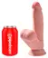 King Cock Plus 7” 3D Fanta Flesh Model with Swinging Anatomical Base, Beige