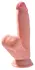 King Cock Plus 7” 3D Fanta Flesh Model with Swinging Anatomical Base, Beige