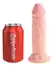 King Cock Plus трислойно дилдо с вендуза, 18,4 см