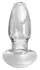 AFE Glass Tunnel Plug Large - Transparent Borosilicate, 10.9 cm