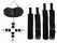 Fetish Fantasy Series Heavy-Duty Adjustable Hogtie Set, Black, Polyamide