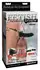 Fetish Fantasy Elite 7” Silicone Hollow System Adjustable Strap-On Black