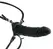 Fetish Fantasy Elite 7” Silicone Hollow System Adjustable Strap-On Black