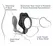 FCR Rock Hard Dual Function Silicone Intimate System Black 4 cm