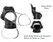 FCR Rock Hard Dual Support Ring Silicone Black 3.8 cm & 3.3 cm