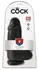King Cock Chubby Dark Anatomical Model with Suction Cup 22.9 cm