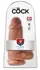 King Cock Chubby Tan - Anatomical Model with Suction Cup 22.9cm