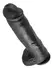 King Cock 28 cm Anatomical Model with Suction Cup Dark PVC