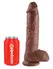 Pipedream King Cock 10 Inch Balls Brown Anatomical Model PVC