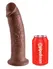 King Cock Model 10'' Anatomical Intimate Device Brown PVC 25 cm