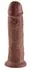 King Cock Model 10'' Anatomical Intimate Device Brown PVC 25 cm