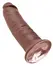 King Cock Model 10'' Anatomical Intimate Device Brown PVC 25 cm