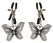 FFS Butterfly Adjustable Nipple Clamps with Decorative Charms, Metal
