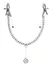 FFS Crystal Adjustable Nipple Clamp Set with Decorative Pendant, Silver