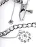 FFS Crystal Adjustable Nipple Clamp Set with Decorative Pendant, Silver