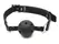 FFSLE Adjustable Airflow Ball Gag Black 4cm - Breathable System