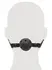 FFSLE Adjustable Airflow Ball Gag Black 4cm - Breathable System