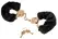 FFS Gold Deluxe Adjustable Handcuffs with Removable Soft Faux Fur Cover