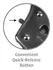 FFS Metal Handcuffs Silver Adjustable with Safety Quick-Release 9.6cm