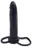 FFS Double Trouble Dark - Multifunctional Couple’s Ring & Anal Attachment, Black