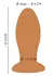 ANOS Soft XL Silicone Plug with Suction Cup, 16 cm, Black
