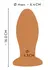 ANOS Soft XL Cone-Shaped Intimate Plug with Suction Base 16 cm Black