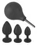 Black Velvets Anal Kit - Silicone Set with Douche and Decorative Plugs