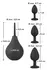 Black Velvets Anal Kit - Silicone Set with Douche and Decorative Plugs