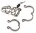 Zado Stainless Steel Secure Comfort System 9.5cm Adjustable Rings