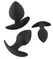 Black Velvets Silicone Trainer Set - 3 Sizes, Soft Touch, Black
