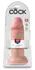 King Cock Model 10in Chubby, Skin Tone, Suction Cup, 25.4 cm