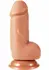 Inferno анатомично PVC дилдо за страпон, 14 см