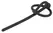 Mystim Glans Ring Intimate Urethral Dilator Silicone 12cm Black