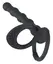 Black Velvets Intimate Silicone Ring Set with Beaded Extension 19cm