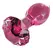 Pipedream Icicles No. 79 Pink Glass Anal Plug with Diamond Stopper 9cm