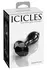 Pipedream Icicles No. 78 Glass Plug with Diamond-Shaped Base, Black 9 cm
