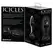 Pipedream Icicles No. 78 Glass Plug with Diamond-Shaped Base, Black 9 cm
