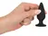 Black Velvets Intimate Plug S 40g Silicone, Tapered Shape, Black
